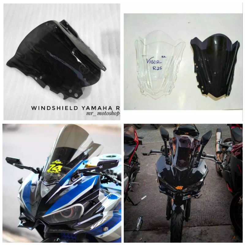 Jual Winshield/ Visor R25 Yamaha R25 Winsil R25 | Shopee Indonesia