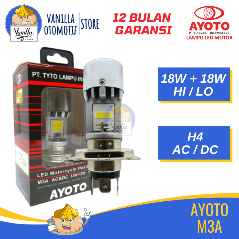 Jual Lampu Motor Depan Headlamp Led Ayoto H Ayoto Ac Dc M A Bulan