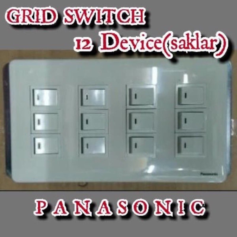 Jual Saklar Gang Panasonic Saklar Grid Switch Gang Panasonic Saklar Multi Gang Shopee