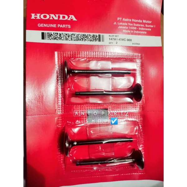 Jual Payung Klep Set Honda Cs Sonic A Kwc City Sport Sonic Old Asli Ahm Original