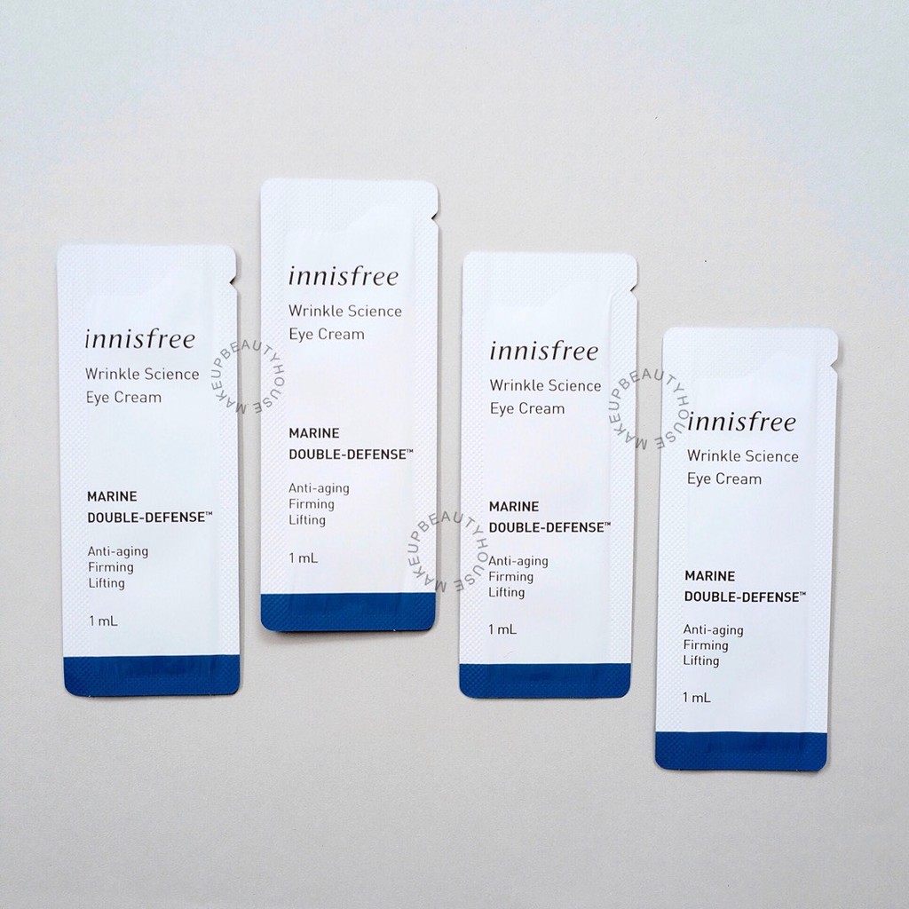 Jual [Sample Sachet] INNISFREE Wrinkle Science Eye Cream 1ml | Shopee ...