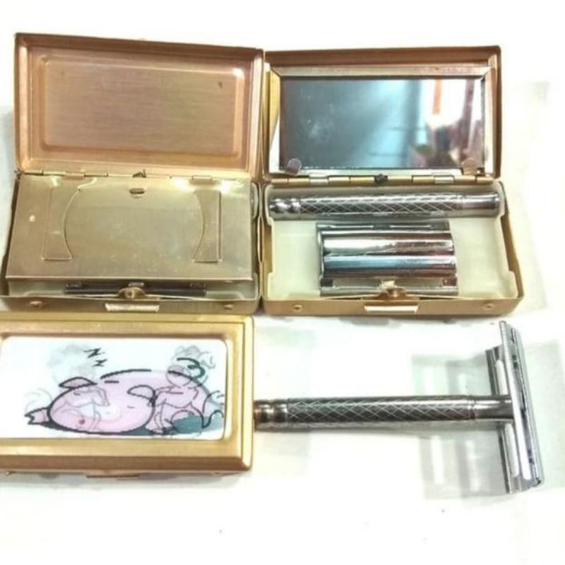 Jual RAZOR KLASIK JADUL Alat Cukur Kumis Bulu Rambut Safety Razor Silet ...