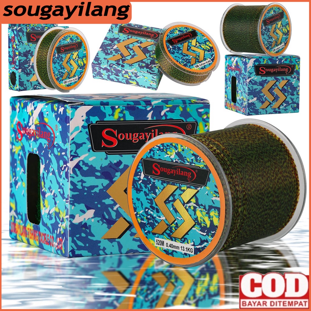 Jual Sougayilang 150m/500M/520m Nylon Fishing Line 4 Colors Senara