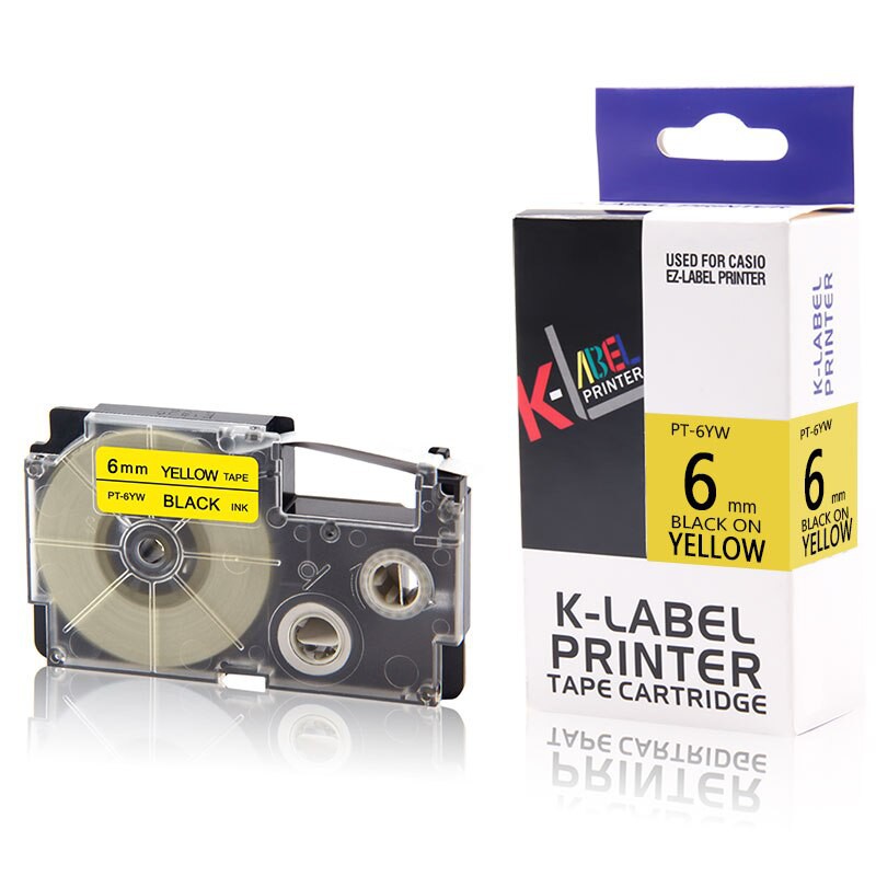 Jual K LABEL 6MM XR 6 WE 6WE 6 YW 6YW KUNING PUTIH TERSEDIA COMPATIBLE ...