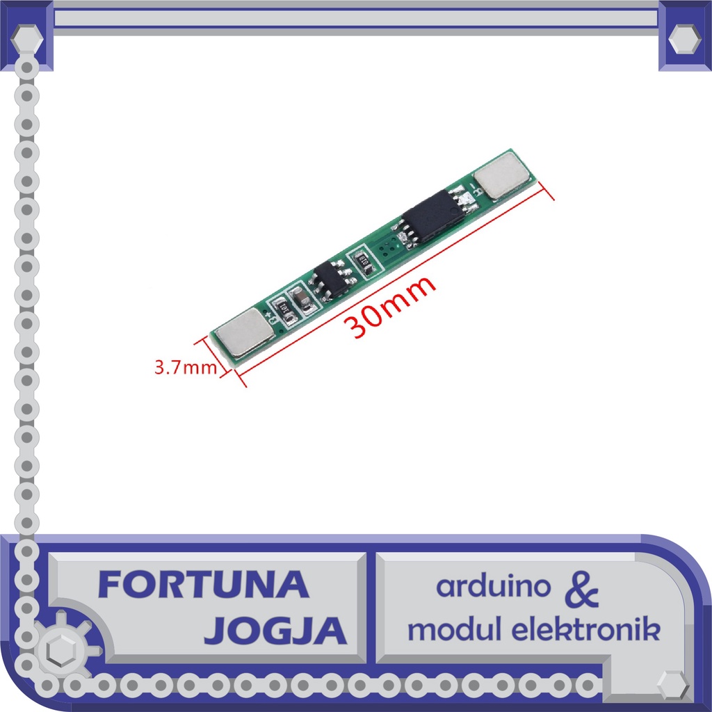 Jual BMS 1s 4 2V 3A Lithium Li Ion Li Po Battery Protection Board