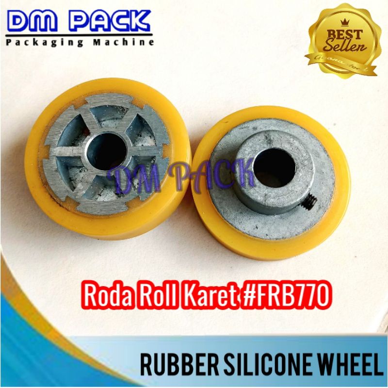 Jual Rubber Silicone Wheel Roda Roll Press Mesin Continuous Band Sealer ...