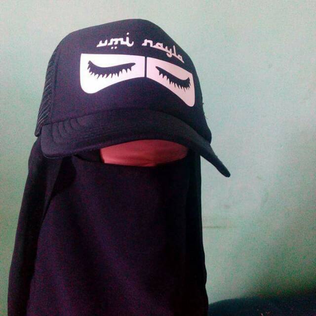 Jual Topi niqab (tulisan bisa diganti) | Shopee Indonesia