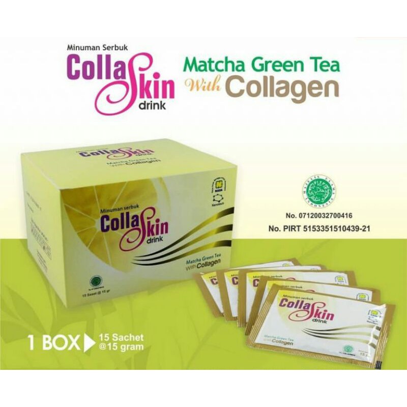 Jual Colla Skin Drink Matcha Green tea with Collagen | Shopee Indonesia
