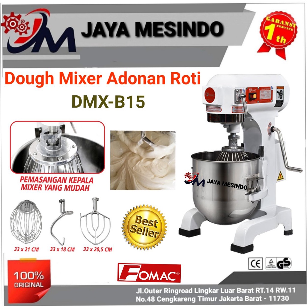Jual Mesin Mixer Adonan Roti DMX-B15 FOMAC | Shopee Indonesia