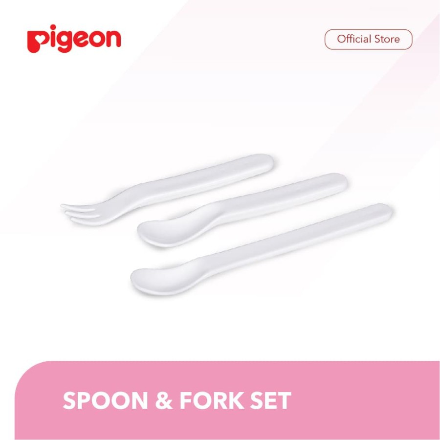 Jual [NEW] Baby ToolPigeon Spoon and Fork Set (Sendok dan Garpu Bayi