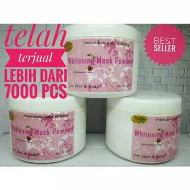 Jual WHITENING MASK POWDER (MASKER KOREA) Shopee Indonesia