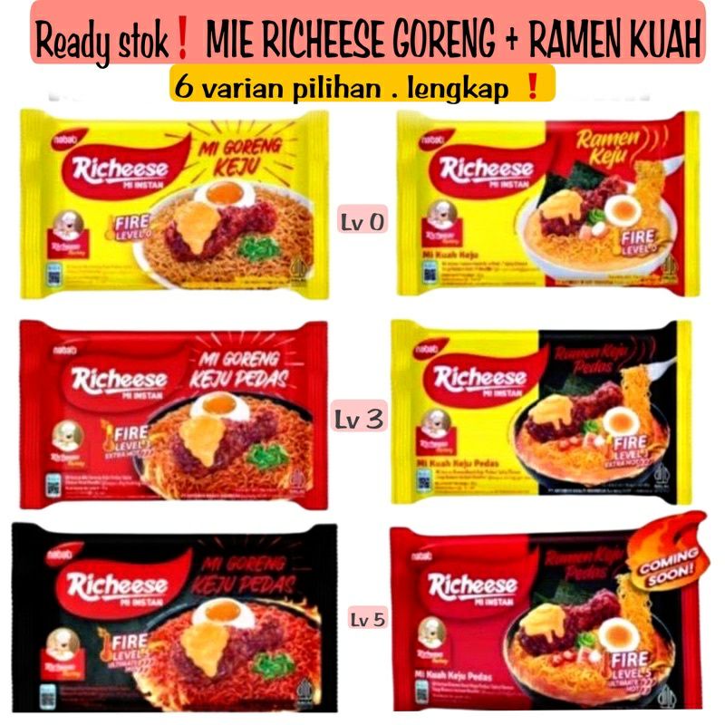 Jual MIE RICHEESE RAMEN LEVEL 3 / MIE VIRAL TIKTOK | Shopee Indonesia