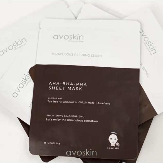Jual AVOSKIN Miraculous Refining AHA+BHA / Retinol Sheet mask (1ea