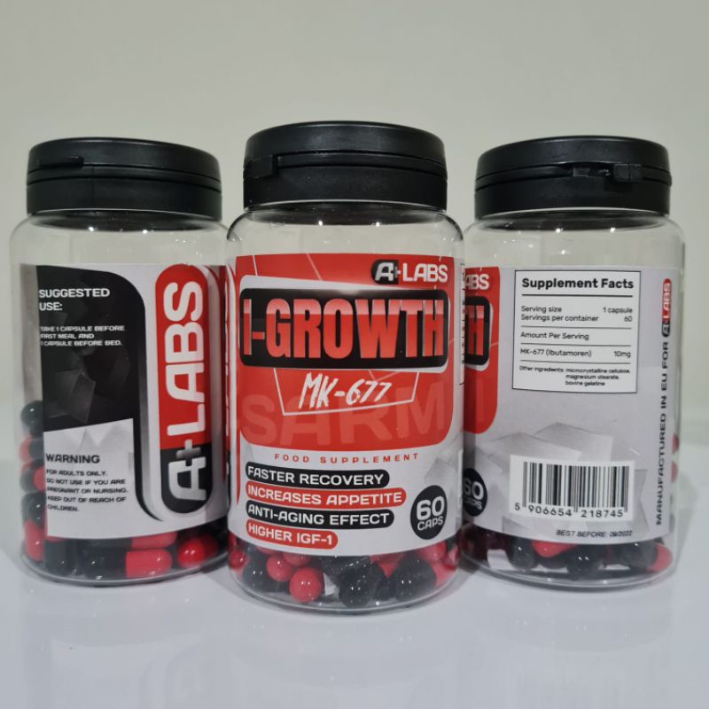 Jual I Growth HGH Oral A+ Labs Europe 60 Capsul MK 677 SARM IGrowth A+