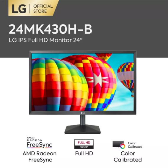 Jual LG 24MK430H B 24" Full HD FreeSync 75Hz IPS LED Monitor | Shopee ...