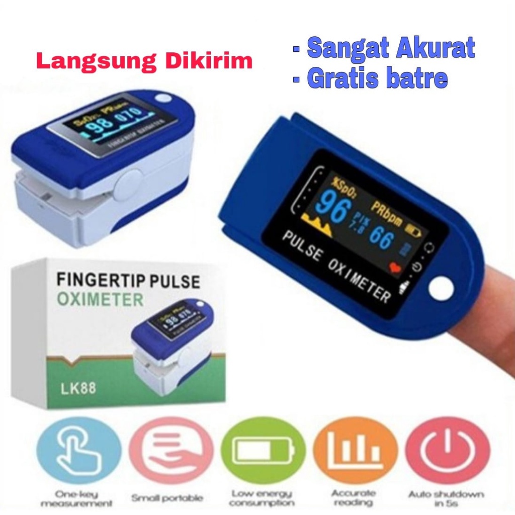 Jual Oxymeter Oximeter Pulse Alat Pengukur Oksigen Dalam Darah Dan Detak Jantung Shopee Indonesia