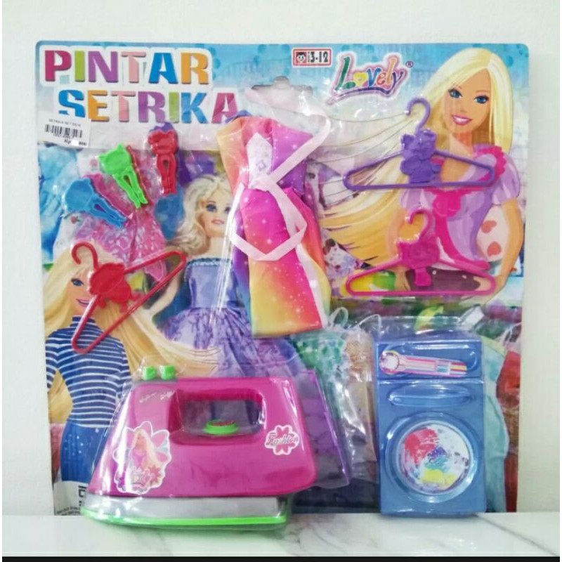 Jual Mainan Anak Setrika-setrikaan Mesin Cuci Dan Keranjang Pakaian