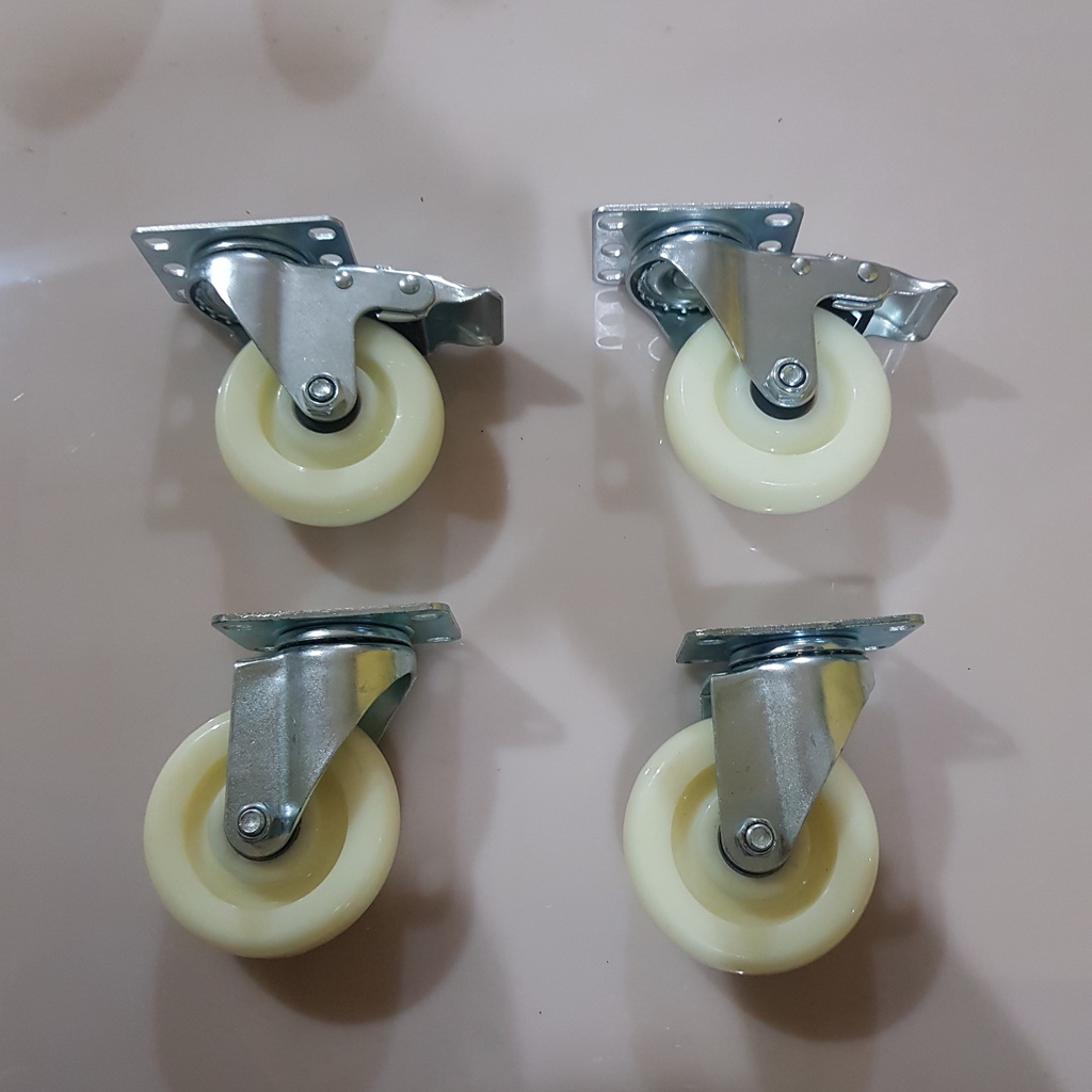 Jual Roda Nilon Taiwan Inch Muter Rem Muter Shopee Indonesia