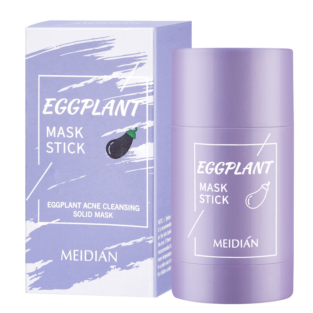 Jual Masker Wajah Meidian Green Tea Eggplant Mask Cleansing Clay