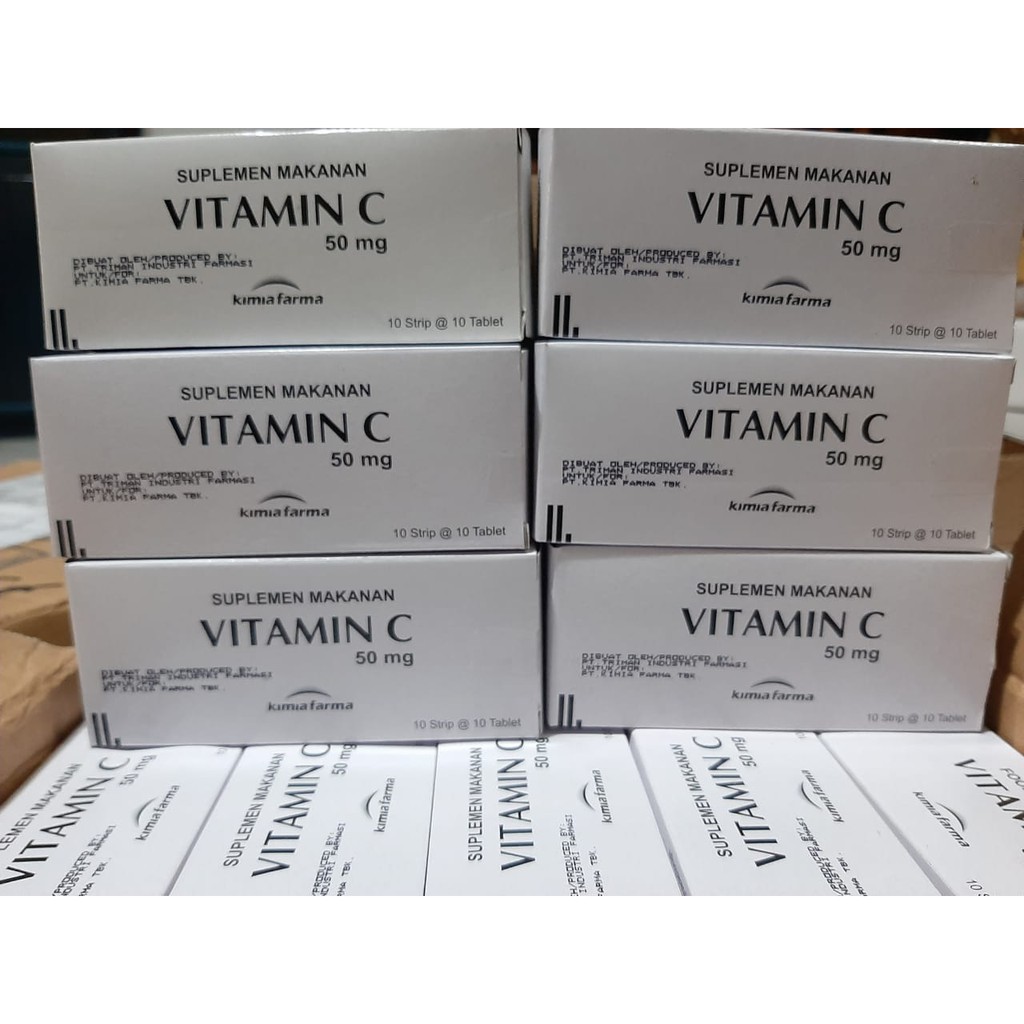 Jual Vitamin C Mg Kimia Farma Box Isi Tablet Daya Tahan Tubuh Shopee Indonesia