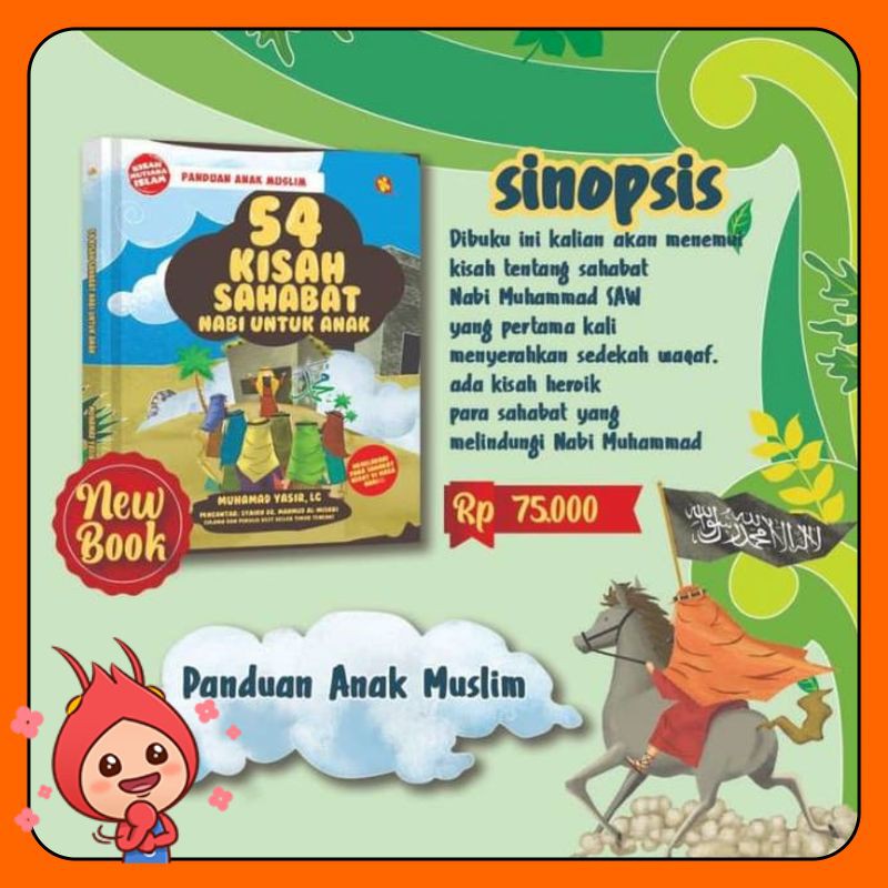 Jual Buku 54 Kisah Sahabat Nabi Untuk Anak FULL COLOR | Shopee Indonesia