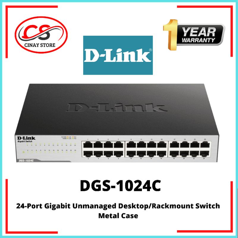 Jual D-Link DGS-1024C / DGS-1024D 24-Port Unmanaged Gigabit Switch ...