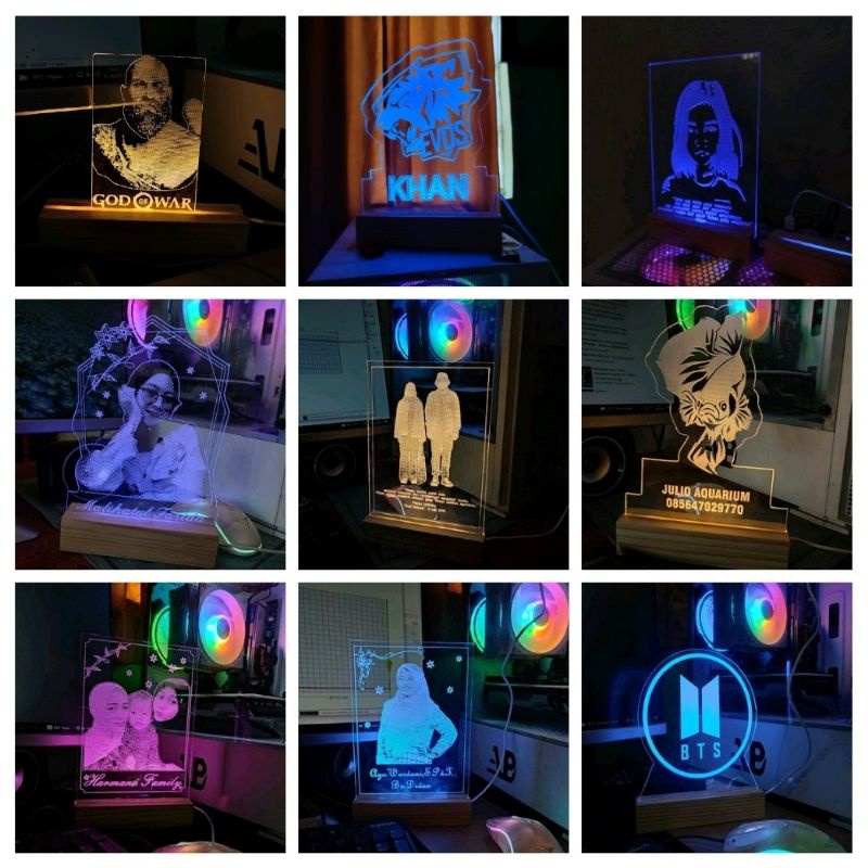 Jual Lampu led hias akrilik | Shopee Indonesia