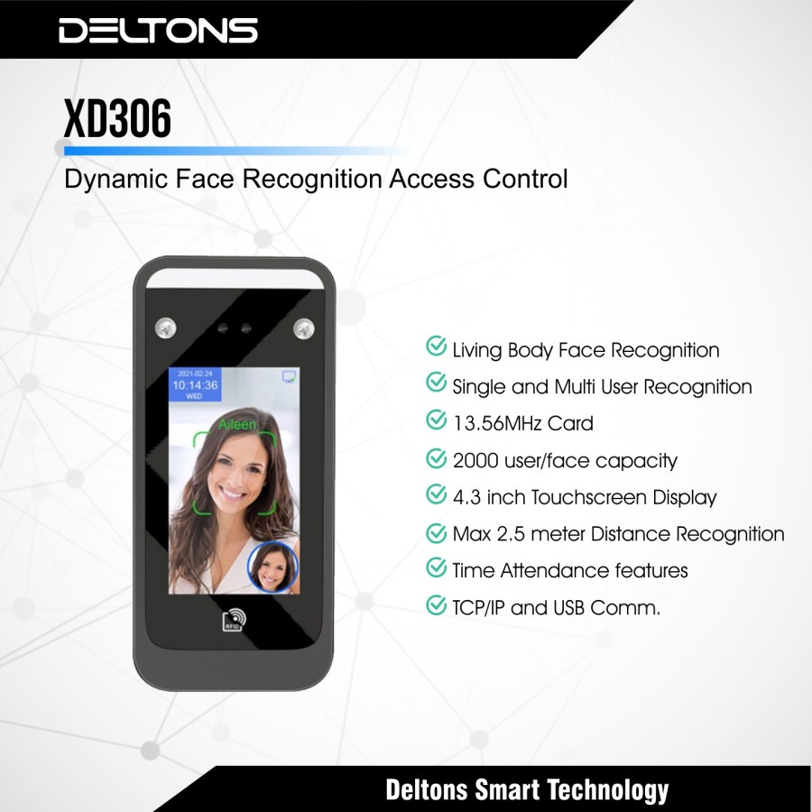 Jual Dynamic Face Recognition Access Control dan Absensi Akses Wajah ...