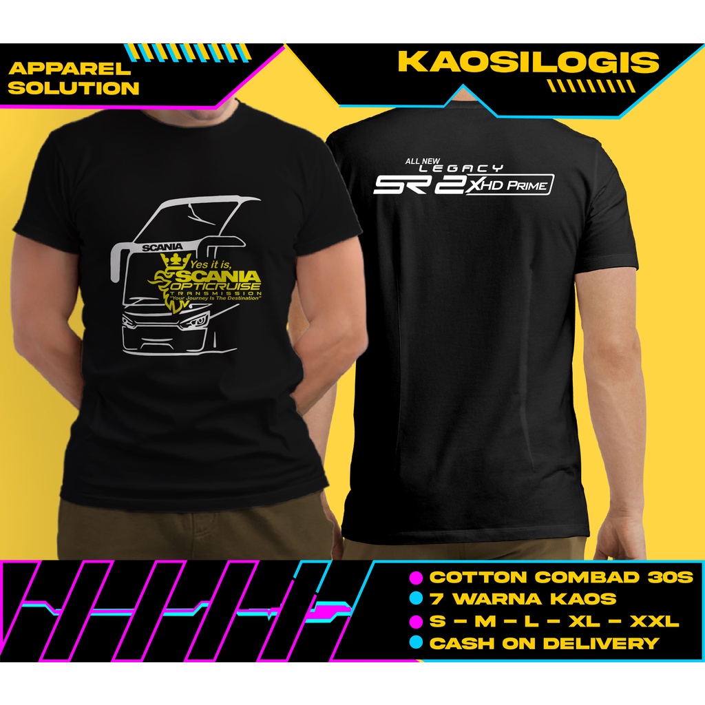 Jual Kaos Baju Jetbus Scania Opticruise Transmission Bus Bis Mania Mercedes Benz Hino Shopee