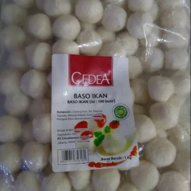 Jual Cedea Baso Ikan 1kg Isi 100 Butir Shopee Indonesia