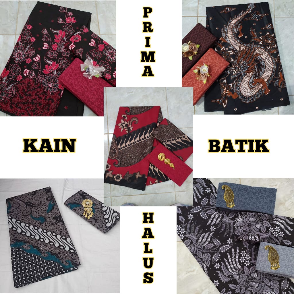 Jual Kain Batik Katun Prima Motif Terbaru/kain Batik Printing Warna ...