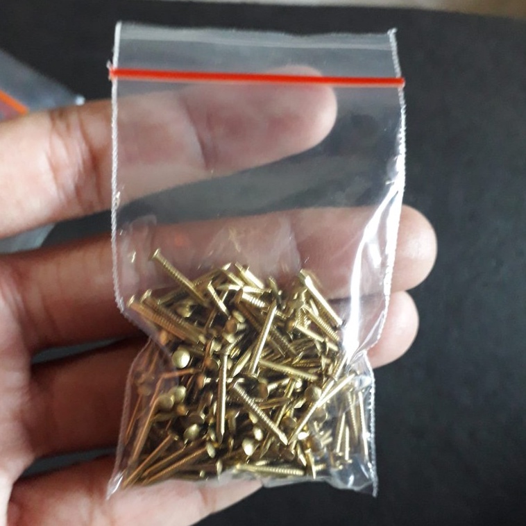 Jual Paku 1,5mm 1 Pasang (2 Pcs) Warna Gold dan Silver Cocok Untuk Logo ...