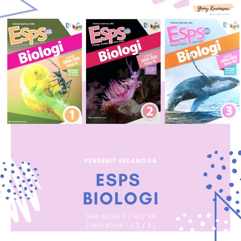 Jual ESPS Biologi SMA / MA Kelas 1 / 2 / 3 - Penerbit Erlangga | Shopee ...