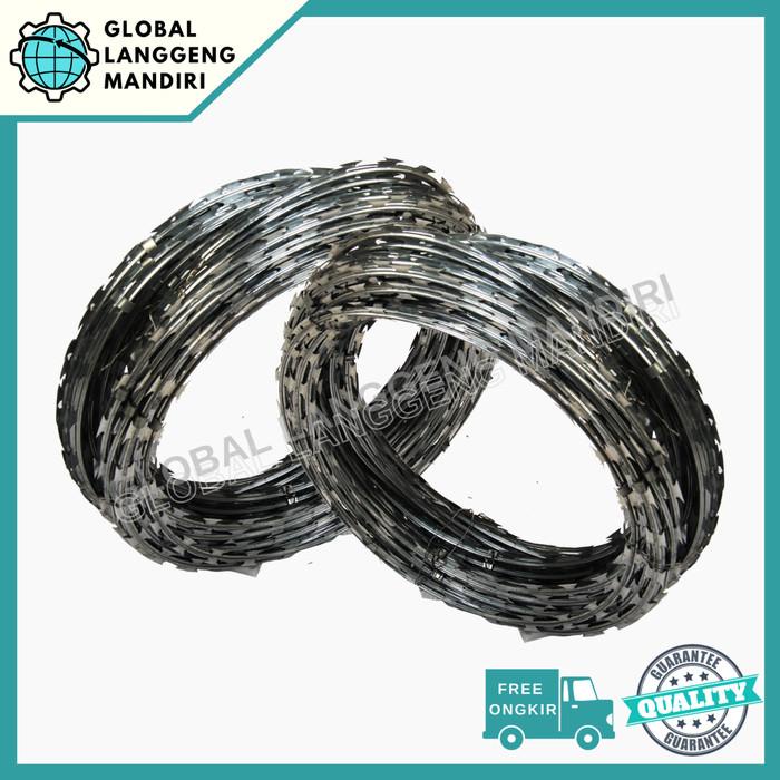 Jual Kawat Duri Silet / Razor Wire Bto 22 / Kawat Duri Silet Galvanis ...