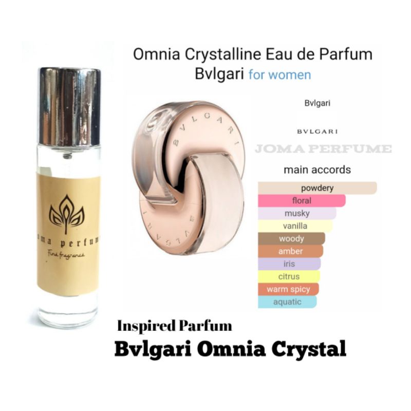 Jual Inspired Parfum Bulgari Omnia Crystal Best seller minyak