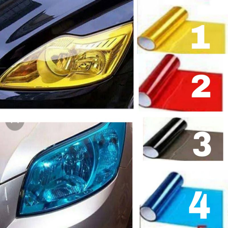 Jual Stiker hybrid transparan lampu mobil/motor | Shopee Indonesia