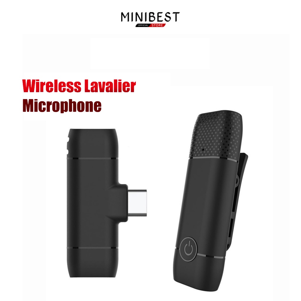 Jual MINIBEST Mic Wireless Lavalier Microphone Mini Mic for Android