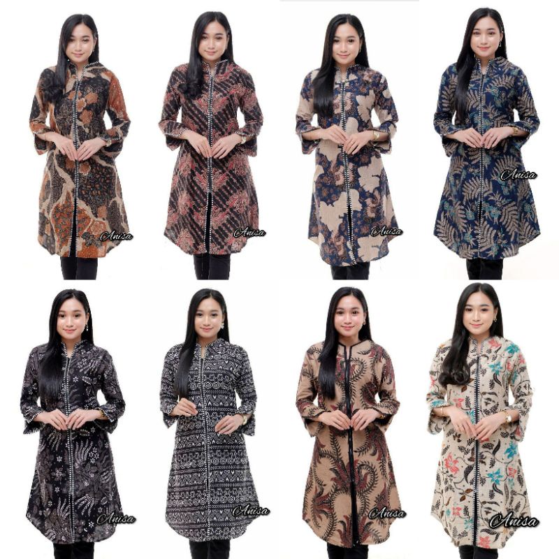 Jual Ori Aksara Batik Tunik Batik Wanita Ukuran M L Xl Xxl Xxxl Jumbo