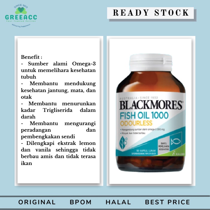 Harga blackmores fish oil sales