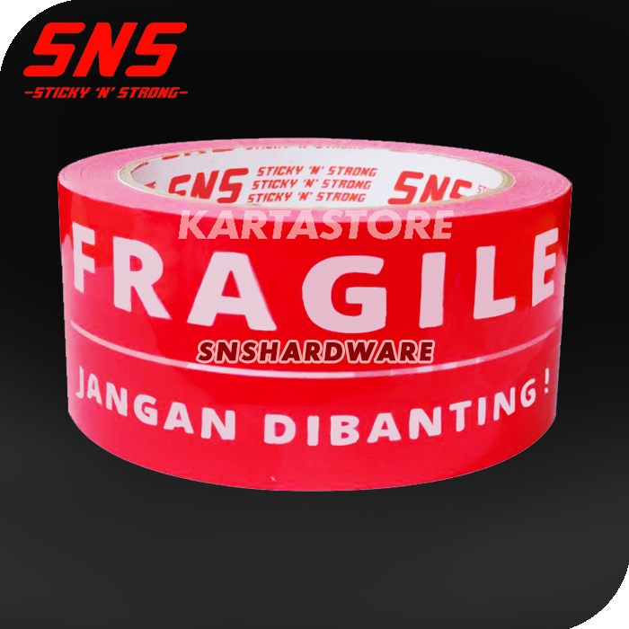 Jual LAKBAN FRAGILE 2 INCH 100 YARD MERAH SUPER LENGKET SNS | Shopee ...