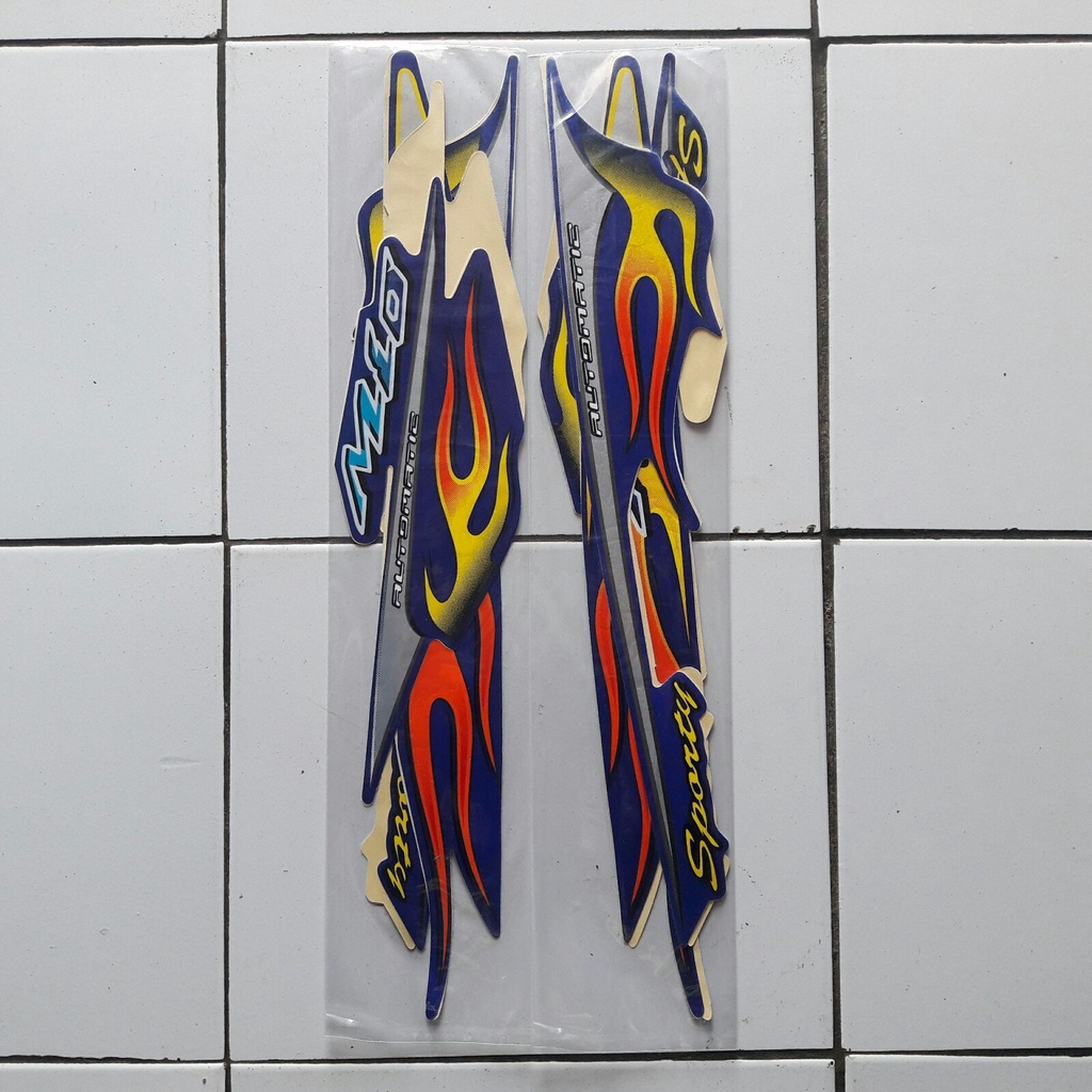 Jual STIKER MIO API 2005 STRIPING STICKER LIS LES POLET BODY MOTOR MIO ...