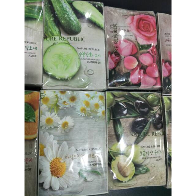 Jual NATURE REPUBLIC MASK SHEET ( HARGA 1 PACK ISI 10 ) Shopee Indonesia