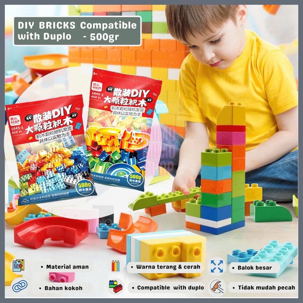 DIY BUILDING BLOCKS BASE PLATE MAINAN EDUKASI SUSUN BALOK TATAKAN PAPAN  BALOK BRICKS COMPATIBLE WITH DUPLO CLASSICS KUAT KOKOH TERANG