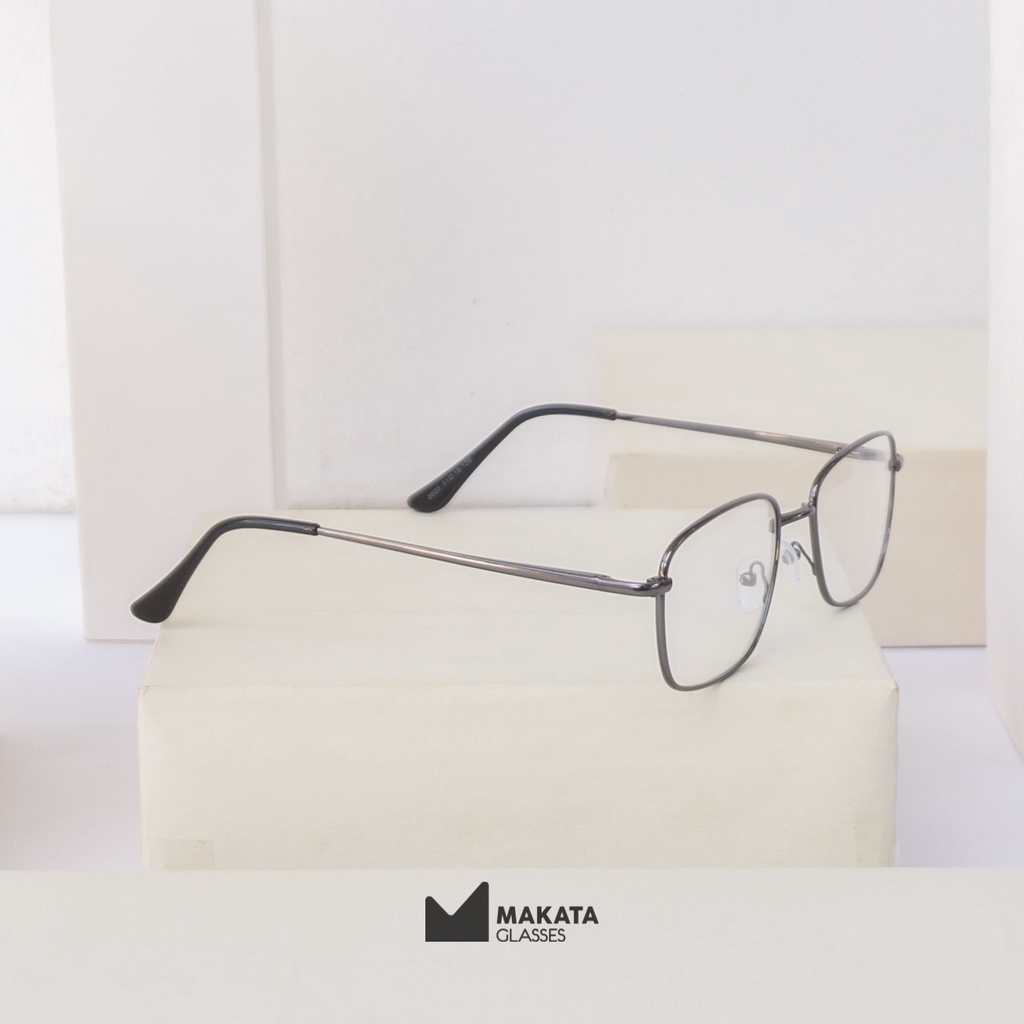 Jual MakataGlasses - Kacamata Frame Kotak Besi Gaya Korea - ARGANI 02 ...