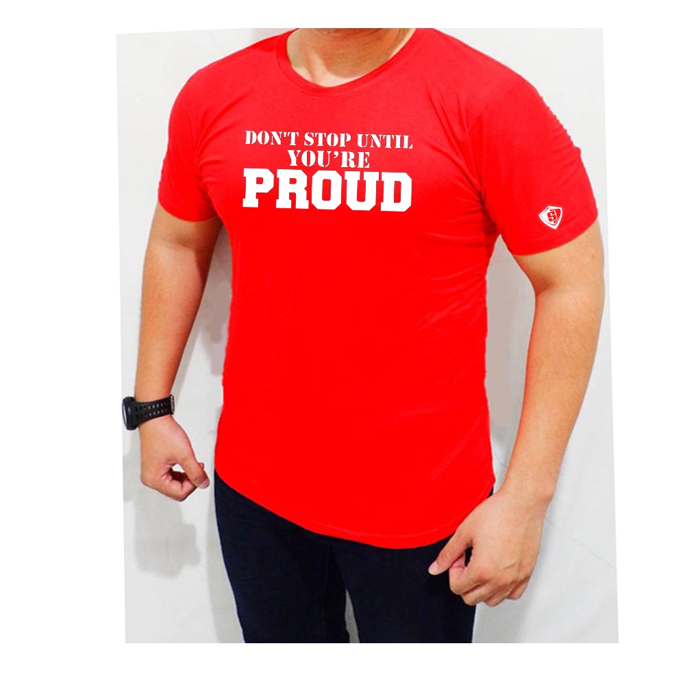 Jual Kaos fitness gym Dont stop until you are proud muscle fit pria ...