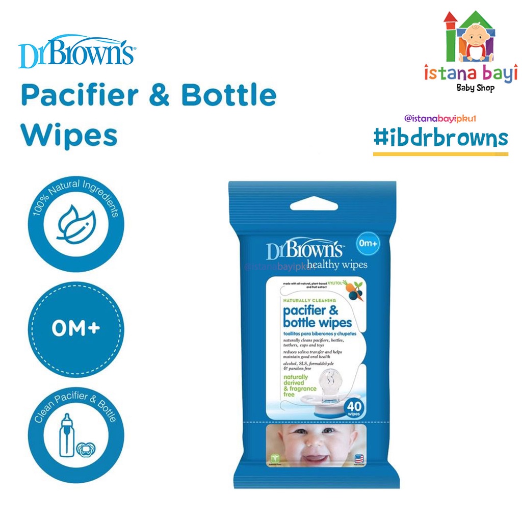 Jual Dr.Brown's Pacifier & Bottle Wipes Tisu basah Shopee Indonesia