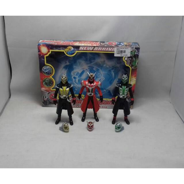 Jual Figur Kamen Rider DX Wizard 3pcs Kuning Merah Hijau | Shopee Indonesia