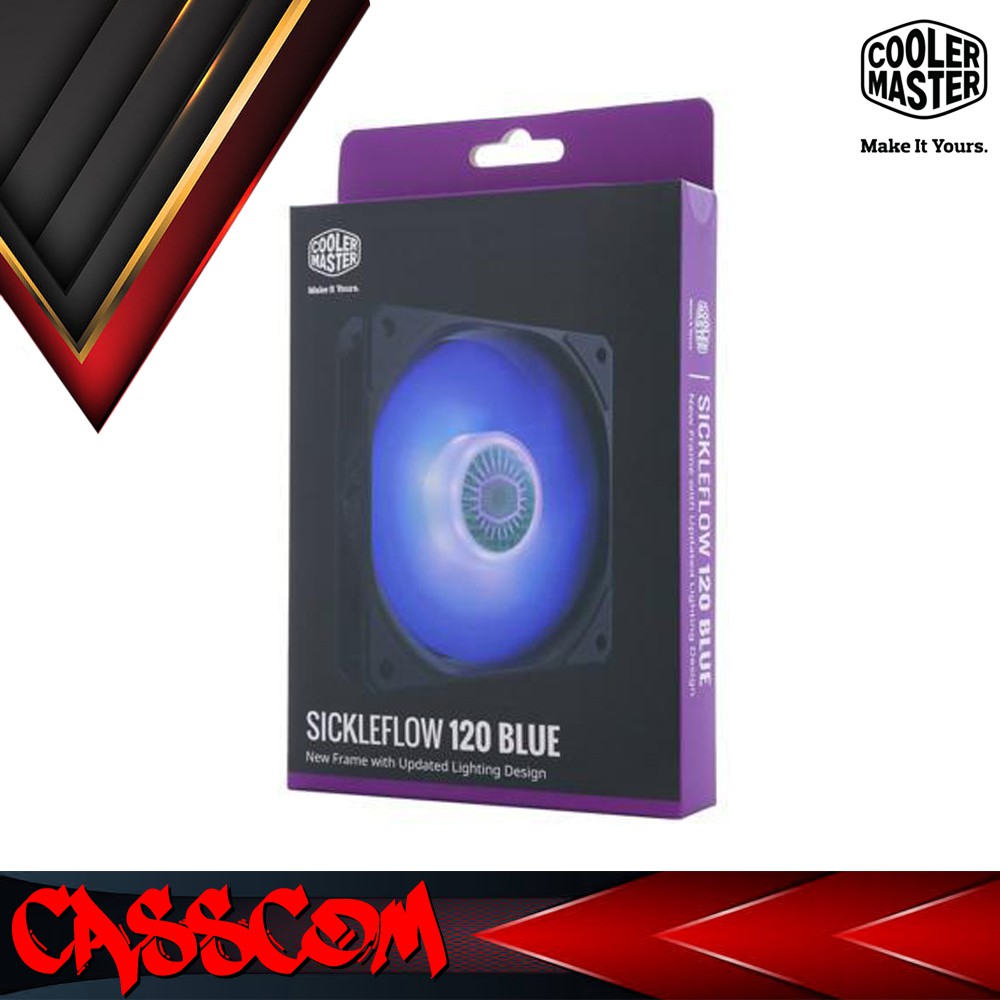 Jual COOLER MASTER SICKLEFLOW 120 LED CASE FAN MFX-B2DN-18NPB-R1 ...