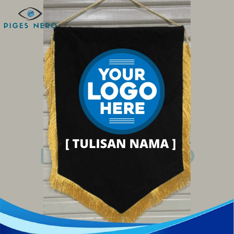 Jual Pennant Flag / Bendera Vandel Custom Bordir -Beludru | Shopee