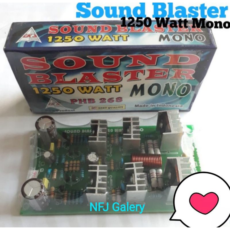 Jual Kit Power Amplifier Sound Blaster1250 Watt Audio Mono Sparepart